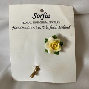 SORFIA  BONE CHINA LAPEL PIN